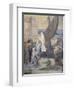 Sainte Geneviève ravitaille Paris assiégé par les Huns d'Attila-Pierre Puvis de Chavannes-Framed Giclee Print