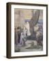 Sainte Geneviève ravitaille Paris assiégé par les Huns d'Attila-Pierre Puvis de Chavannes-Framed Giclee Print