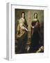 Sainte Juste et sainte Rufine-Bartolome Esteban Murillo-Framed Giclee Print