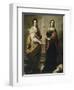 Sainte Juste et sainte Rufine-Bartolome Esteban Murillo-Framed Giclee Print