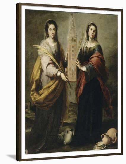 Sainte Juste et sainte Rufine-Bartolome Esteban Murillo-Framed Premium Giclee Print
