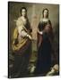 Sainte Juste et sainte Rufine-Bartolome Esteban Murillo-Stretched Canvas