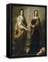Sainte Juste et sainte Rufine-Bartolome Esteban Murillo-Framed Stretched Canvas