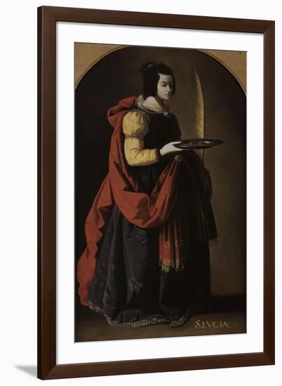 Sainte Lucie-Francisco de Zurbarán-Framed Giclee Print