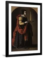 Sainte Lucie-Francisco de Zurbarán-Framed Giclee Print