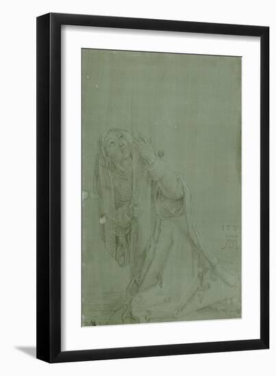 Sainte Madeleine à genoux au pied de la croix-Albrecht Dürer-Framed Giclee Print