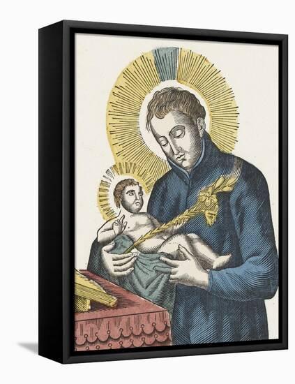 Sainte Madeleine et saint Stanislas de Kostka-null-Framed Stretched Canvas