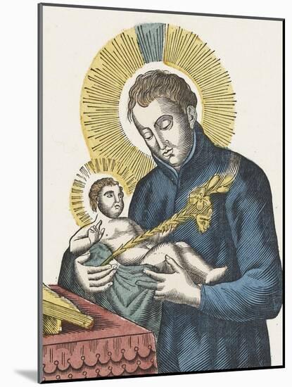 Sainte Madeleine et saint Stanislas de Kostka-null-Mounted Giclee Print