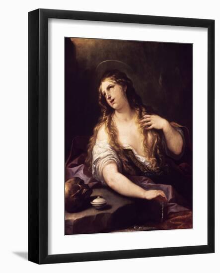 Sainte Madeleine renonçant aux Vantés de ce monde-Luca Giordano-Framed Giclee Print