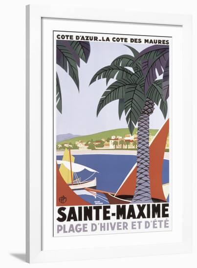 Sainte Maxime-Roger Broders-Framed Giclee Print