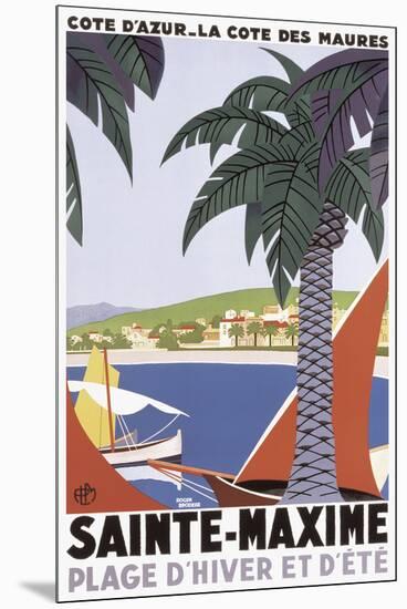 Sainte Maxime-Roger Broders-Mounted Giclee Print