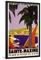 Sainte-Maxime-Roger Broders-Lamina Framed Poster