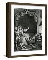 'sainte Vierge!' S'Ecria-T-Elle Qu'Allons Nous Devenir? Un Homme Tue Chez Moi!', Illustration…-Jean Michel the Younger Moreau-Framed Giclee Print