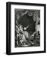 'sainte Vierge!' S'Ecria-T-Elle Qu'Allons Nous Devenir? Un Homme Tue Chez Moi!', Illustration…-Jean Michel the Younger Moreau-Framed Giclee Print