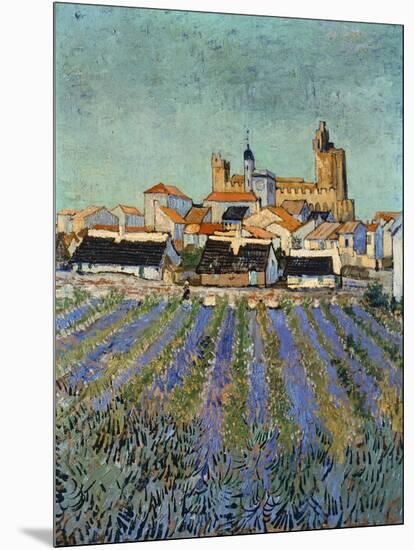 Saintes Maries De La Mer-Vincent van Gogh-Mounted Giclee Print