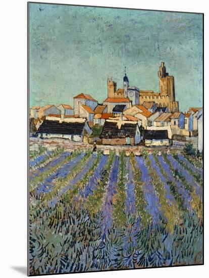 Saintes Maries De La Mer-Vincent van Gogh-Mounted Giclee Print