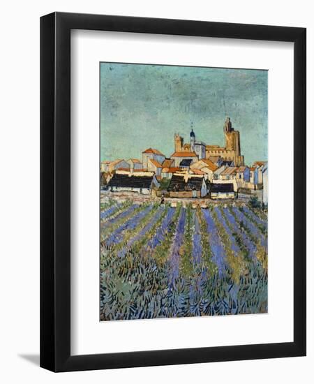 Saintes Maries De La Mer-Vincent van Gogh-Framed Premium Giclee Print
