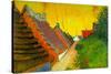 Saintes-Maries Road Through The Town-Vincent van Gogh-Stretched Canvas