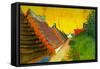 Saintes-Maries Road Through the Town-Vincent van Gogh-Framed Stretched Canvas