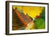 Saintes-Maries Road Through the Town-Vincent van Gogh-Framed Art Print