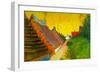 Saintes-Maries Road Through the Town-Vincent van Gogh-Framed Art Print