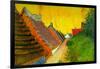 Saintes-Maries Road Through the Town-Vincent van Gogh-Framed Art Print