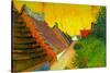 Saintes-Maries Road Through The Town-Vincent van Gogh-Stretched Canvas