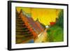 Saintes-Maries Road Through The Town-Vincent van Gogh-Framed Art Print