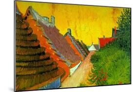 Saintes-Maries Road Through The Town-Vincent van Gogh-Mounted Art Print