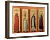 Saints Ambrose, Jerome, Augustine and Gregory-Sassetta-Framed Giclee Print