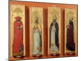 Saints Ambrose, Jerome, Augustine and Gregory-Sassetta-Mounted Giclee Print