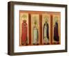 Saints Ambrose, Jerome, Augustine and Gregory-Sassetta-Framed Premium Giclee Print