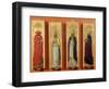 Saints Ambrose, Jerome, Augustine and Gregory-Sassetta-Framed Premium Giclee Print