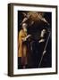 Saints Andrew and Benedict with Holy Spirit Above Them and Two Adoring Putti-Giuseppe Cesari-Framed Giclee Print