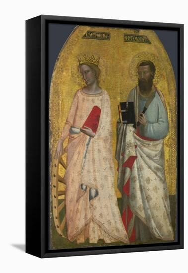 Saints Catherine and Bartholomew, Ca 1350-Allegretto Nuzi-Framed Stretched Canvas