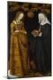 Saints Christina and Ottilia, 1506-Lucas Cranach the Elder-Mounted Giclee Print
