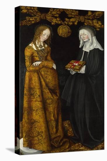 Saints Christina and Ottilia, 1506-Lucas Cranach the Elder-Stretched Canvas