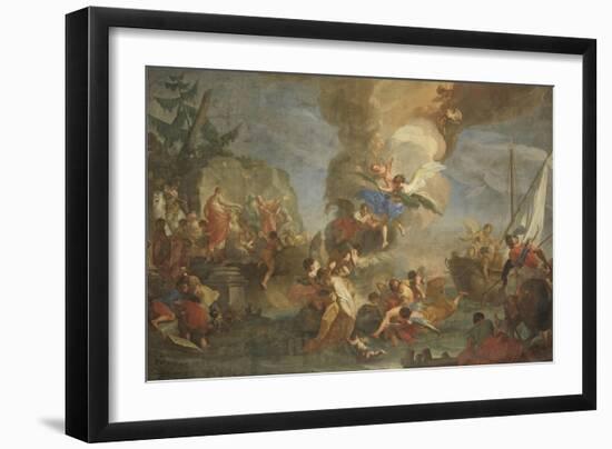 Saints Cosmas and Damian Saved by Angels-Antonio Balestra-Framed Giclee Print