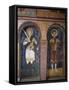 Saints in Byzantine Clothes, Niches of Upper Chapel, Byzantine Fresco-null-Framed Stretched Canvas