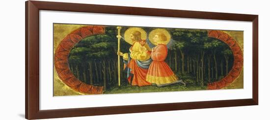 Saints James and Ansano in Prayer, Detail from Quarate Predella-Paolo Uccello-Framed Giclee Print