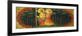 Saints James and Ansano in Prayer, Detail from Quarate Predella-Paolo Uccello-Framed Giclee Print