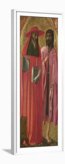 Saints Jerome and John the Baptist, Ca 1428-1429-Masaccio-Framed Giclee Print