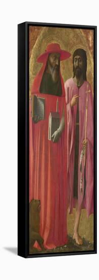 Saints Jerome and John the Baptist, Ca 1428-1429-Masaccio-Framed Stretched Canvas