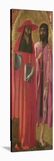 Saints Jerome and John the Baptist, Ca 1428-1429-Masaccio-Stretched Canvas