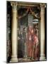 Saints John and Lorenzo and Two Saints, Detail from San Zeno Altarpiece, 1456-1460-Andrea Mantegna-Mounted Giclee Print