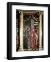 Saints John and Lorenzo and Two Saints, Detail from San Zeno Altarpiece, 1456-1460-Andrea Mantegna-Framed Giclee Print