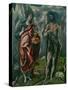 Saints John the Baptist (Left) and John the Evanglist (Right)-El Greco-Stretched Canvas