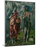 Saints John the Baptist (Left) and John the Evanglist (Right)-El Greco-Mounted Giclee Print