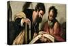 Saints John the Evangelist and Mark Discussing their Writings-Bernardo Strozzi-Stretched Canvas