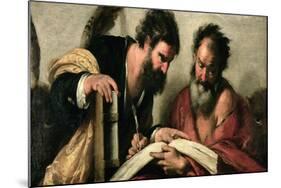 Saints John the Evangelist and Mark Discussing their Writings-Bernardo Strozzi-Mounted Giclee Print